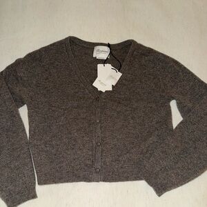 100% Cashmere Bonpoint Sweater Cardigan Size 34 (XS) NWT $760 MSRP